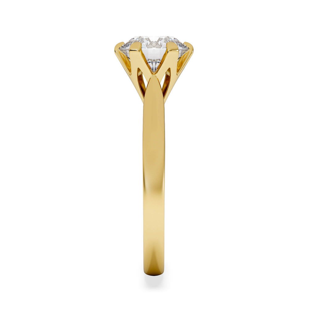 2 Carat Diamond Engagement Ring High Set Chloe Lab F/VS1 18K Gold