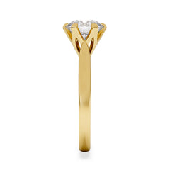 2 Carat Diamond Engagement Ring High Set Chloe Lab F/VS1 18K Gold