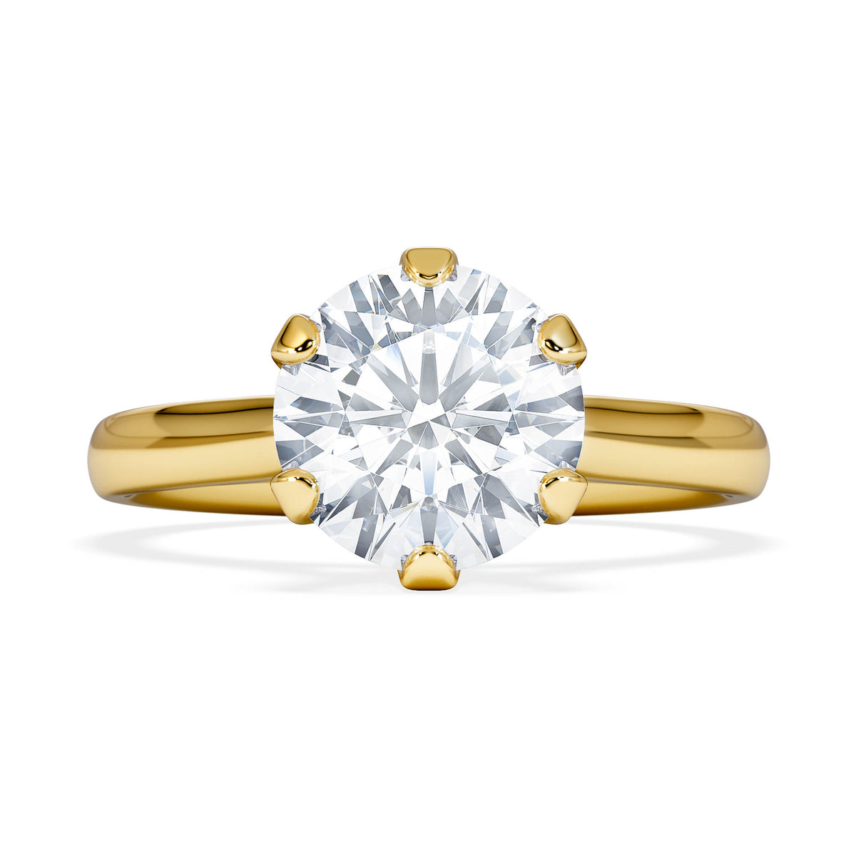 2 Carat Diamond Engagement Ring High Set Chloe Lab F/VS1 18K Gold