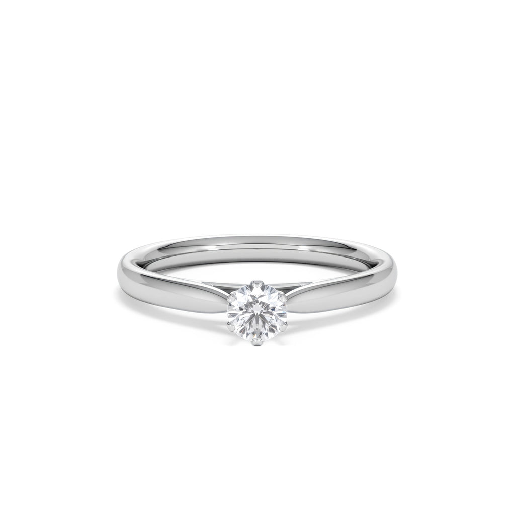 Engagement Ring High Set Chloe 0.25ct Lab Diamond G/Vs in Platinum