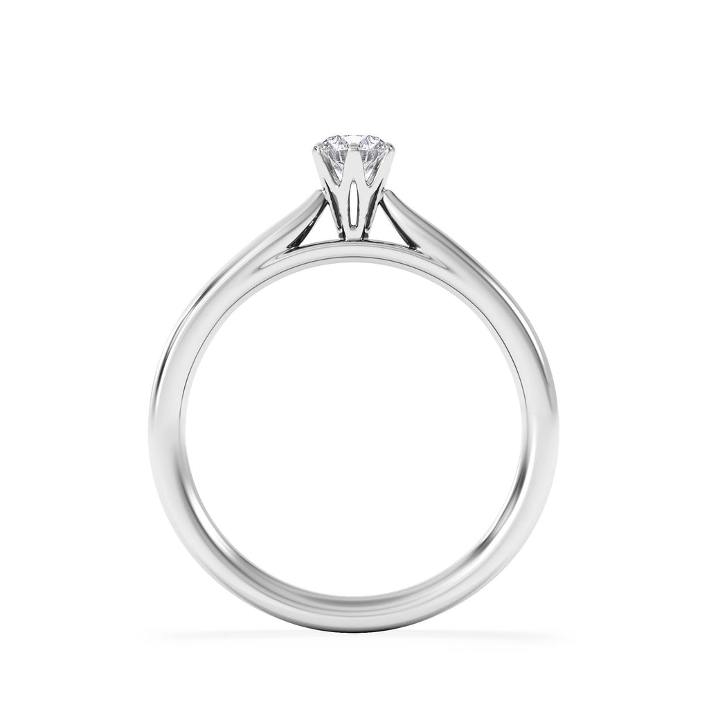 Engagement Ring High Set Chloe 0.25ct Lab Diamond F/VS in Platinum