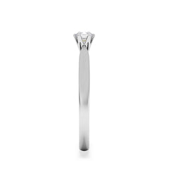 Engagement Ring High Set Chloe 0.25ct Lab Diamond F/VS in 18KW Gold