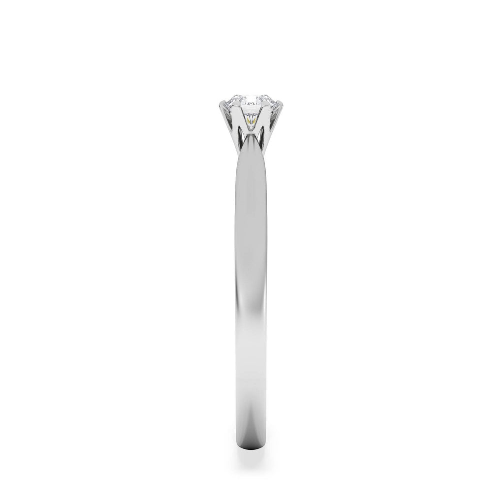 Engagement Ring High Set Chloe 0.25ct Lab Diamond F/VS in Platinum