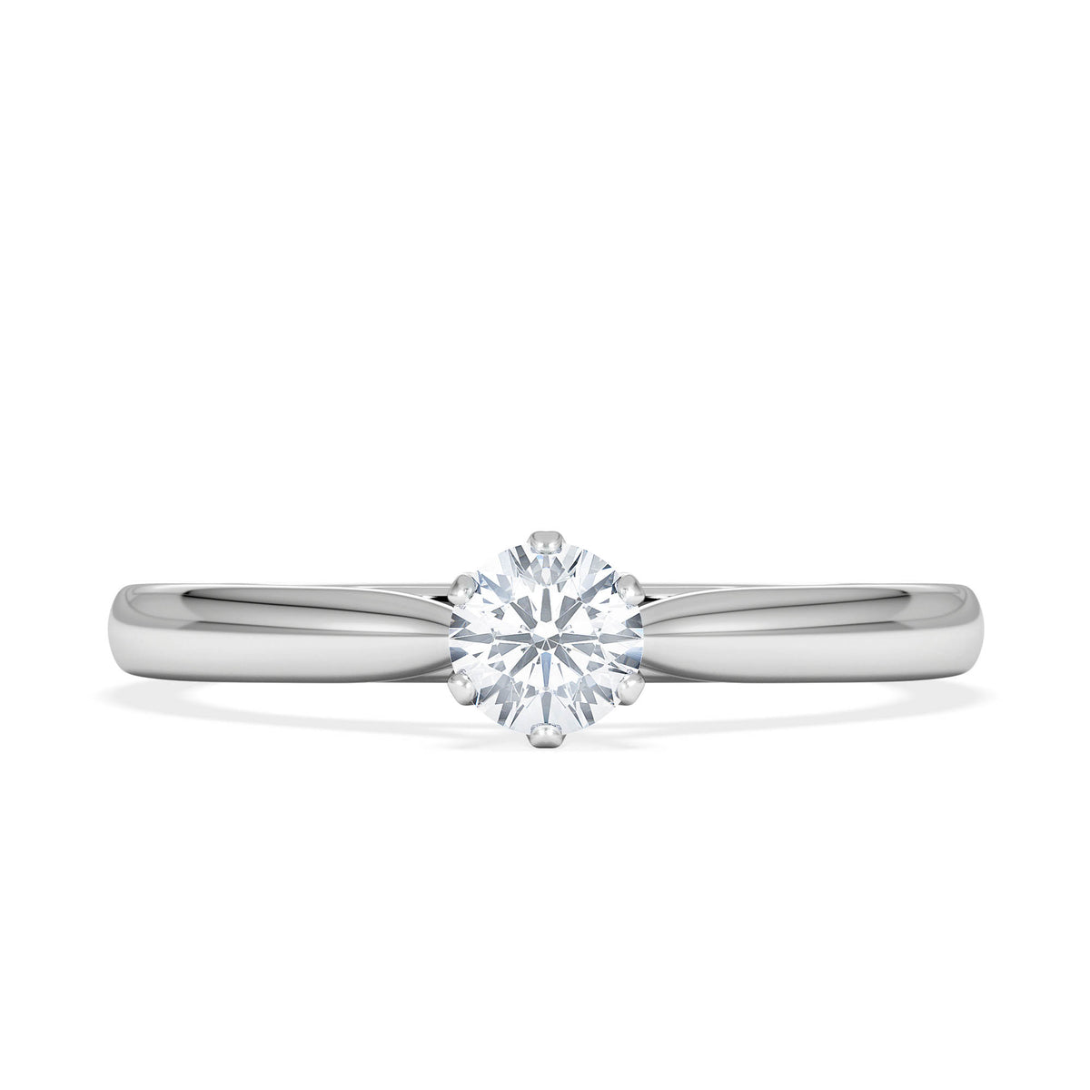 Engagement Ring High Set Chloe 0.25ct Lab Diamond G/Vs in 18KW Gold