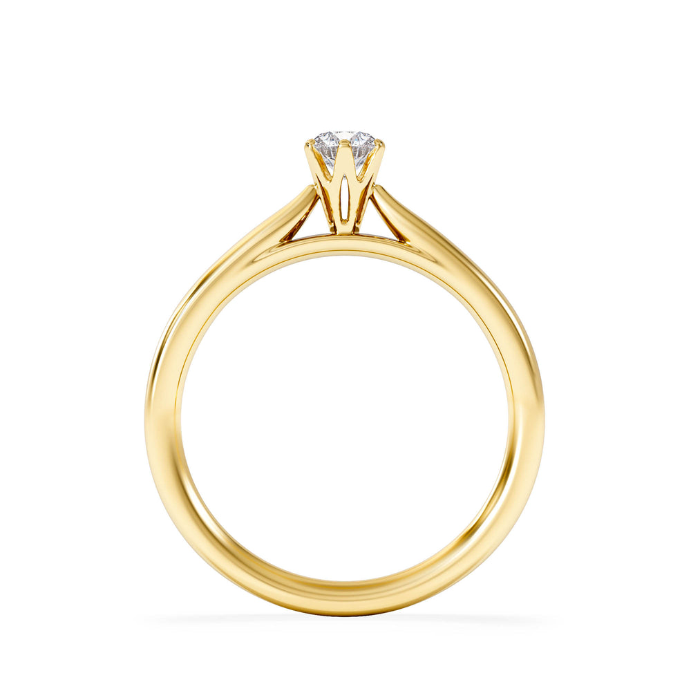 Engagement Ring High Set Chloe 0.25ct Lab Diamond G/Vs in 18K Gold