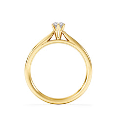 Engagement Ring High Set Chloe 0.25ct Lab Diamond F/VS in 18K Gold