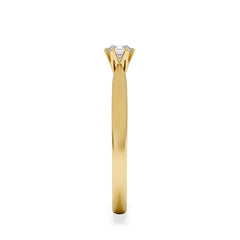 Engagement Ring High Set Chloe 0.25ct Lab Diamond F/VS in 18K Gold