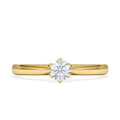 Engagement Ring High Set Chloe 0.25ct Lab Diamond F/VS in 18K Gold
