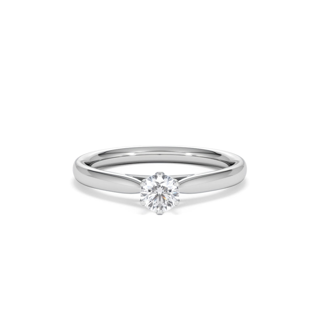 Engagement Ring High Set Chloe 0.33ct Lab Diamond G/Vs in Platinum