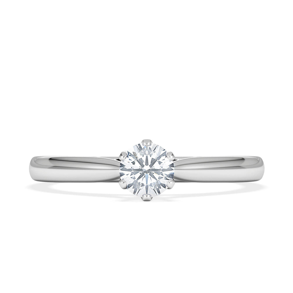 Engagement Ring High Set Chloe 0.33ct Lab Diamond G/Vs in 18KW Gold