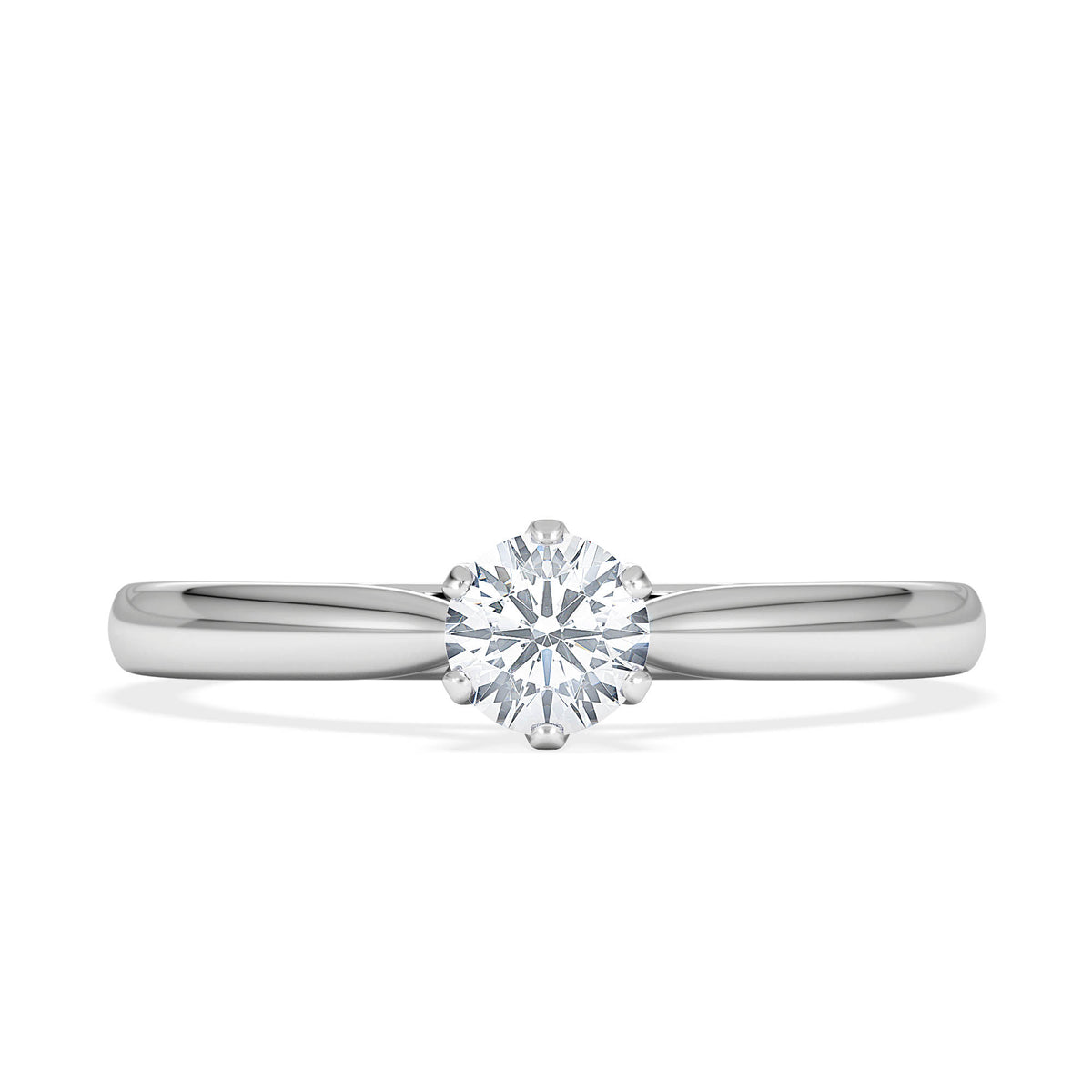 Engagement Ring High Set Chloe 0.33ct Lab Diamond G/Vs in 18KW Gold