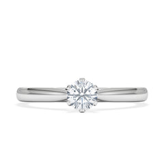Engagement Ring Certified Diamond 0.33CT G/VS High Set Chloe 18K Gold