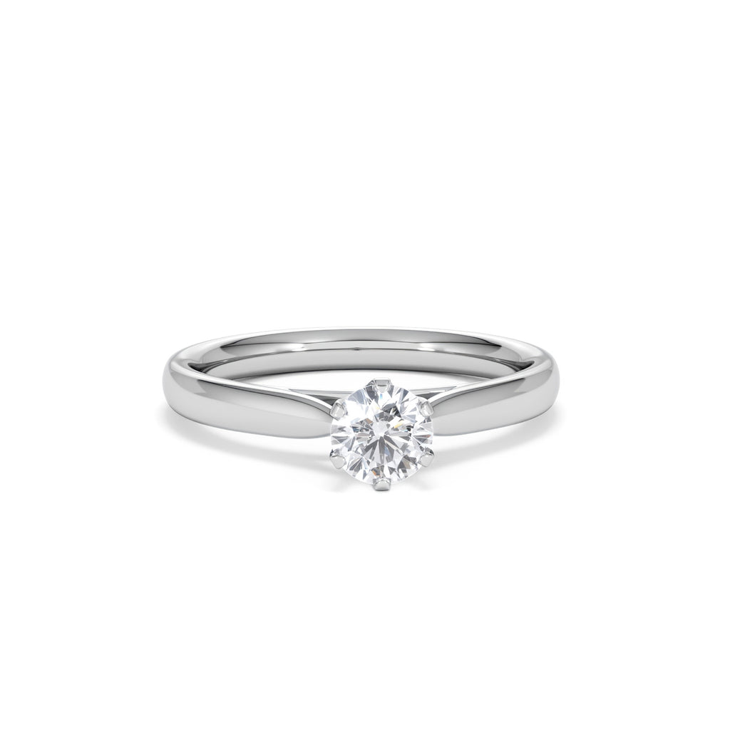 Certified 0.50CT Chloe High Platinum Engagement Ring G/VS