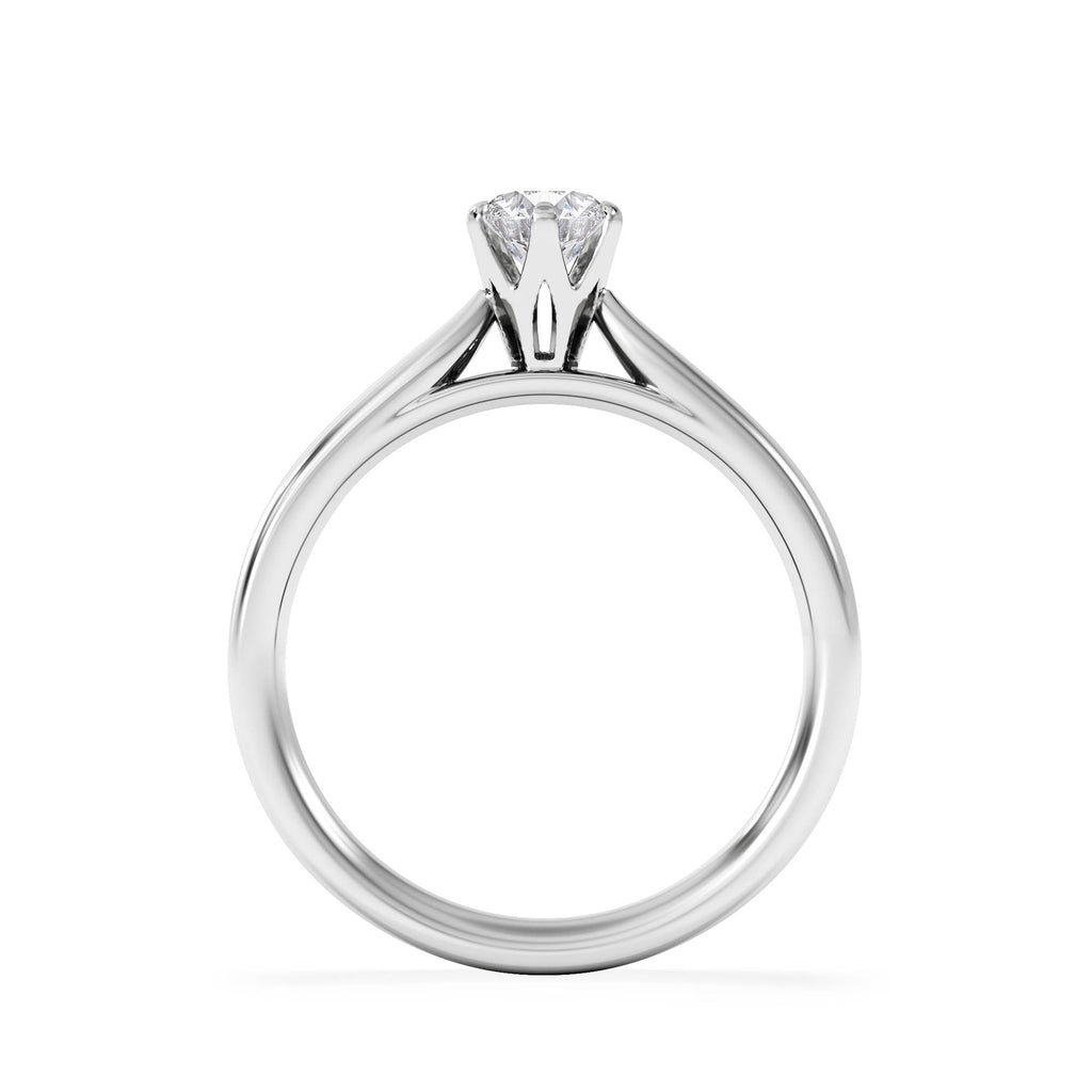 Certified 0.50CT Chloe High Platinum Engagement Ring G/VS