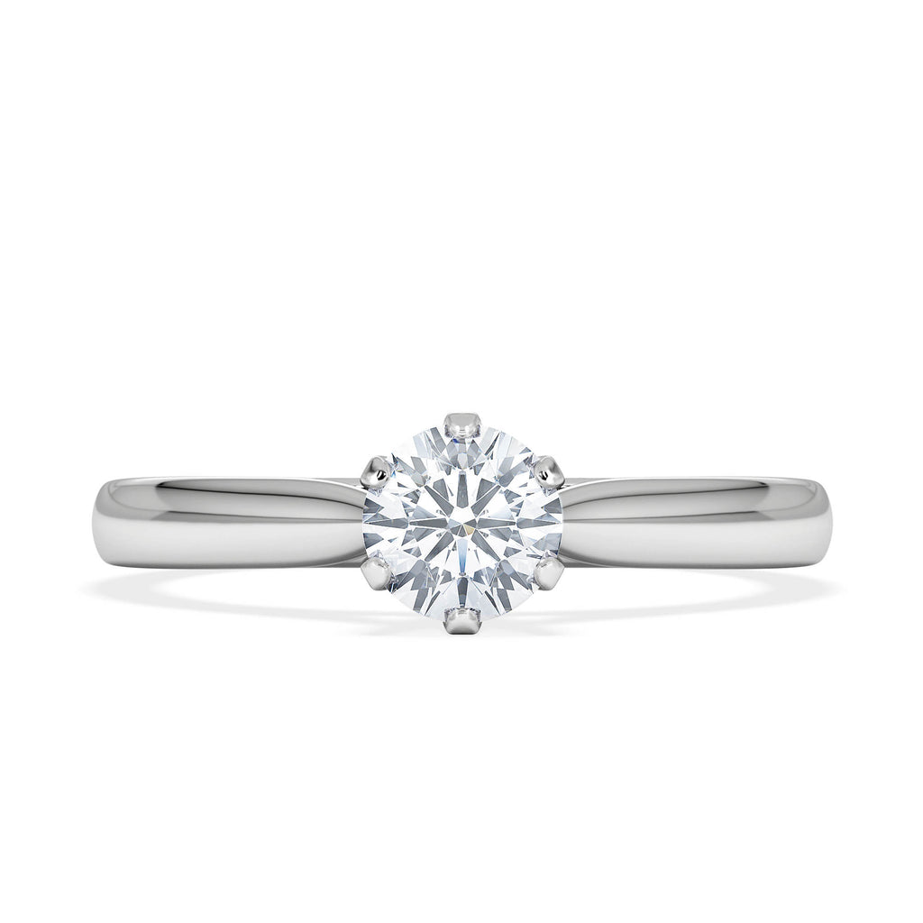 Certified 0.50CT Chloe High Platinum Engagement Ring G/VS