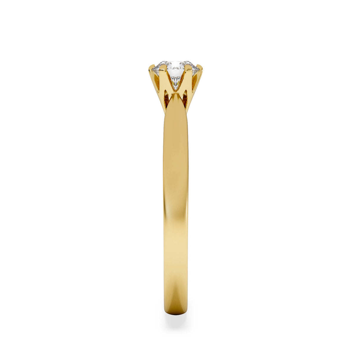 Half Carat Diamond Engagement Ring High Set Chloe Lab F/VS1 18K Gold