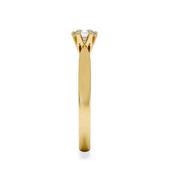 Certified High Set Chloe 18K Gold Diamond Engagement Ring 0.50CT