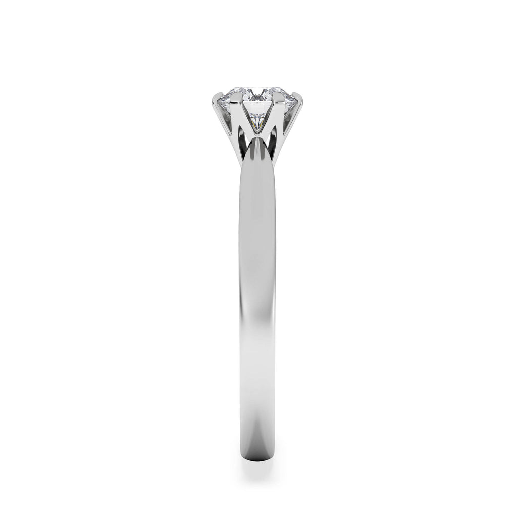 Certified 0.70CT Chloe High 18K White Gold Engagement Ring G/VS