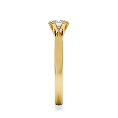 Certified 0.70CT Chloe High 18K Gold Engagement Ring G/VS