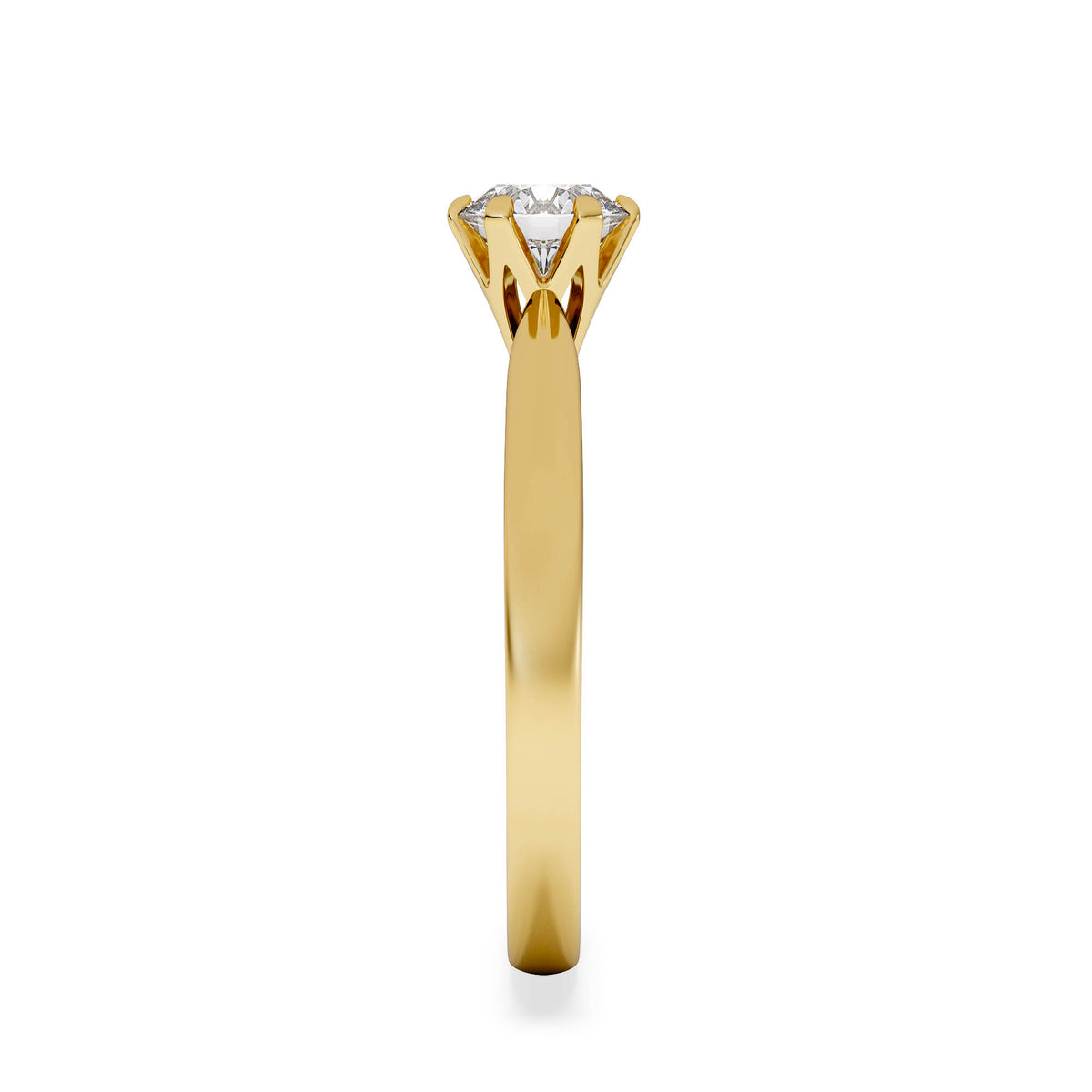 Certified 0.70CT Chloe High 18K Gold Engagement Ring G/VS