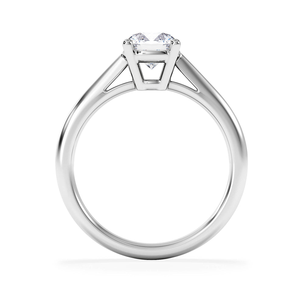 1 Carat Diamond Engagement Ring Elysia Lab FVS1 18K White Gold