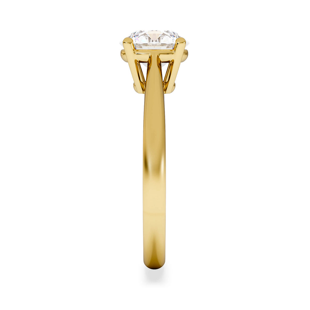1.50ct Diamond Engagement Ring Elysia Lab F/VS1 IGI Certified 18K Gold