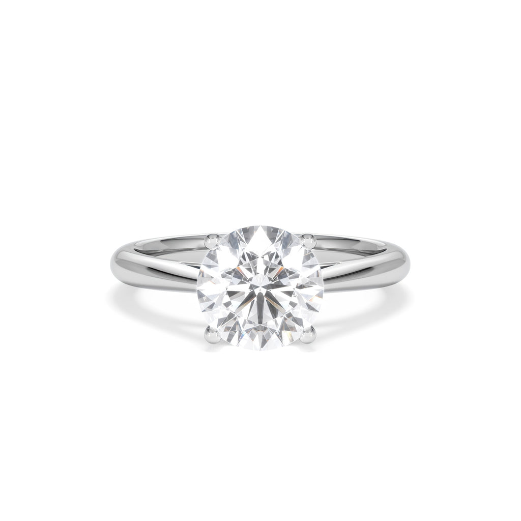 2 Carat Diamond Engagement Ring Elysia Lab F/VS1 IGI Certified Platinum