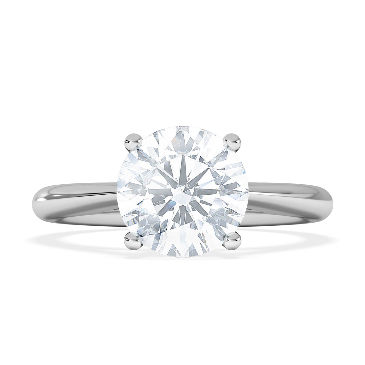 2 Carat Diamond Engagement Ring Elysia Lab F/VS1 IGI Certified Platinum
