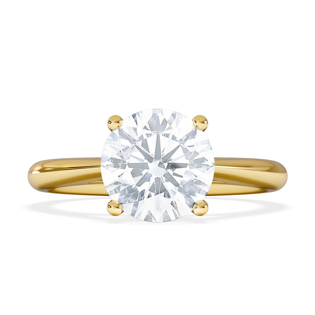 2 Carat Diamond Engagement Ring Elysia Lab F/VS1 IGI Certified 18K Gold