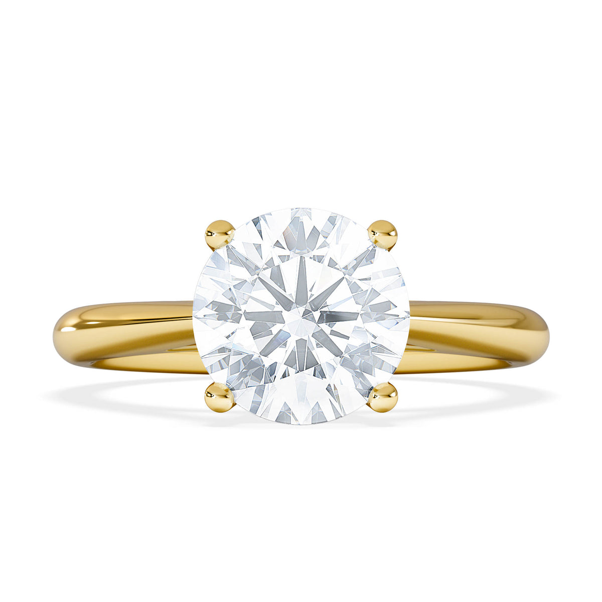 2 Carat Diamond Engagement Ring Elysia Lab F/VS1 IGI Certified 18K Gold