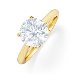 2 Carat Diamond Engagement Ring Elysia Lab F/VS1 IGI Certified 18K Gold