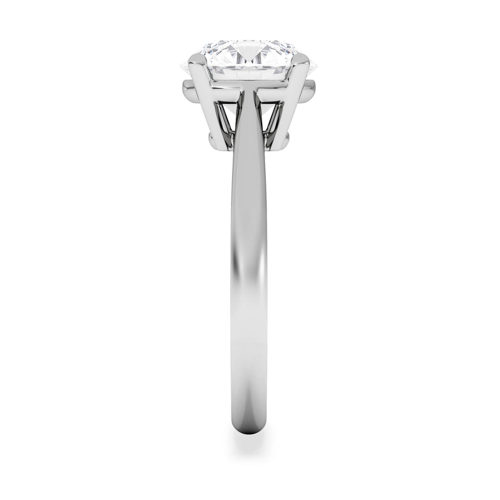 Elysia 3.00ct Lab Diamond Round Cut Engagement Ring in Platinum G/VS1