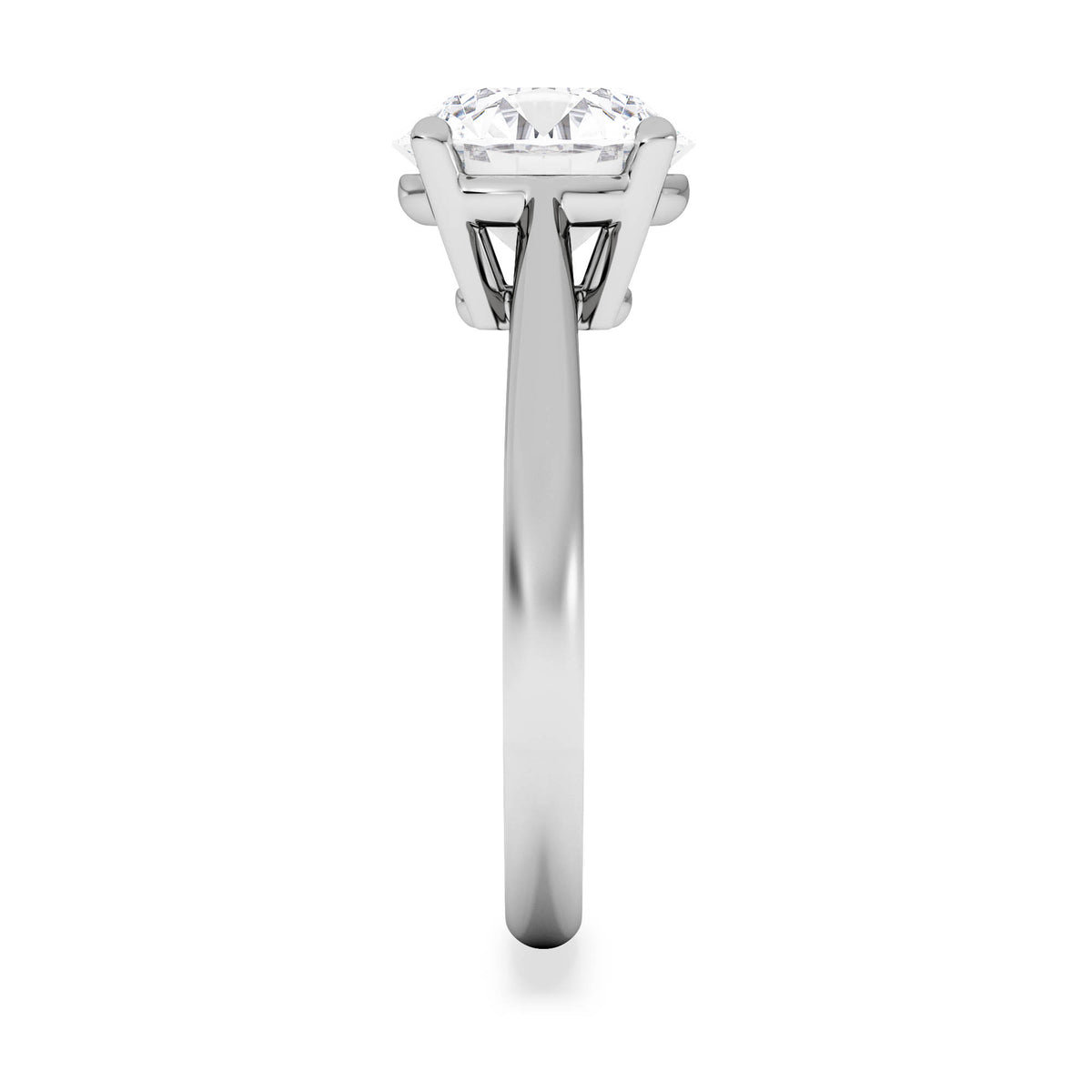 Elysia 3.00ct Lab Diamond Round Cut Engagement Ring in Platinum G/VS1