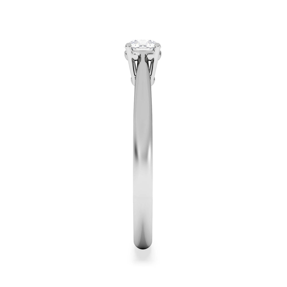 Engagement Ring Certified Elysia Platinum Diamond 0.33CT H/SI