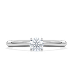Engagement Ring Certified Elysia Platinum Diamond 0.33CT G/VS