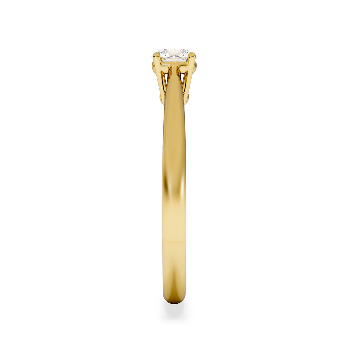 Engagement Ring Certified Elysia 18K Gold Diamond 0.33CT