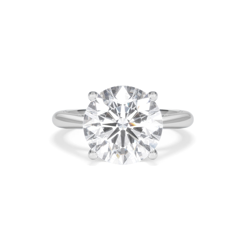 Elysia 5.00ct Lab Diamond Round Cut Engagement Ring in Platinum G/VS1