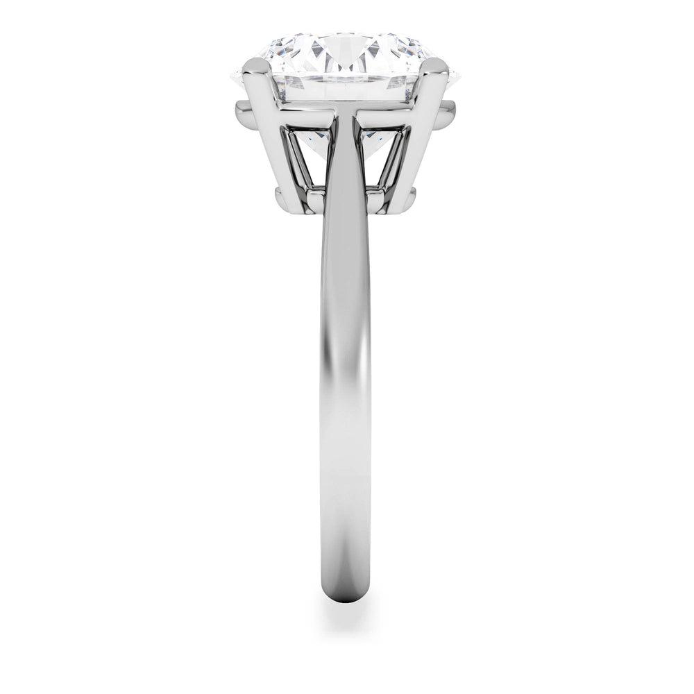 Elysia 5.00ct Lab Diamond Round Cut Engagement Ring in 18K White Gold G/VS1