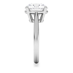 Elysia 5.00ct Lab Diamond Round Cut Engagement Ring in 18K White Gold G/VS1