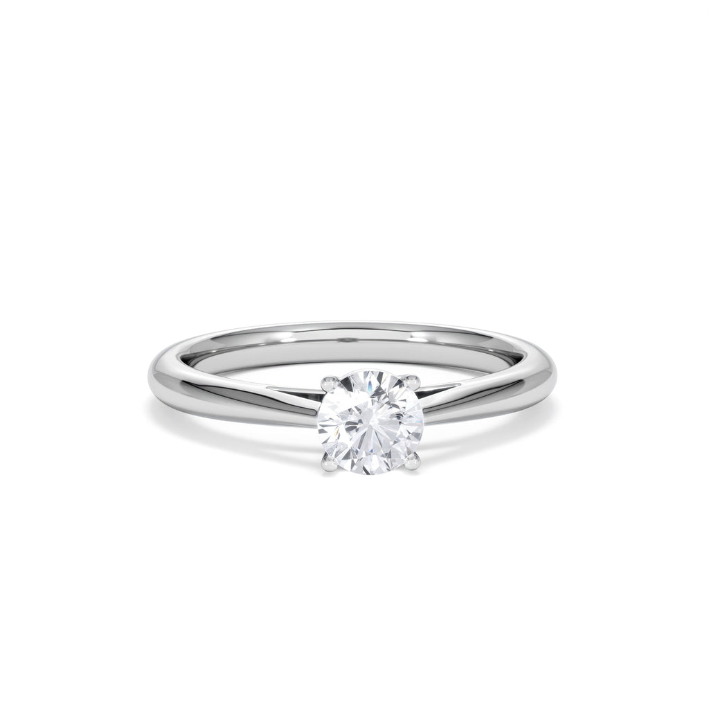 Engagement Ring Certified 0.50CT Elysia Platinum G/VS