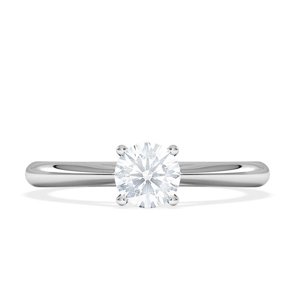 Engagement Ring Certified 0.50CT Elysia Platinum G/VS