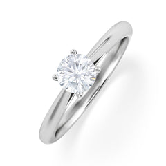 Engagement Ring Certified 0.50CT Elysia Platinum G/VS