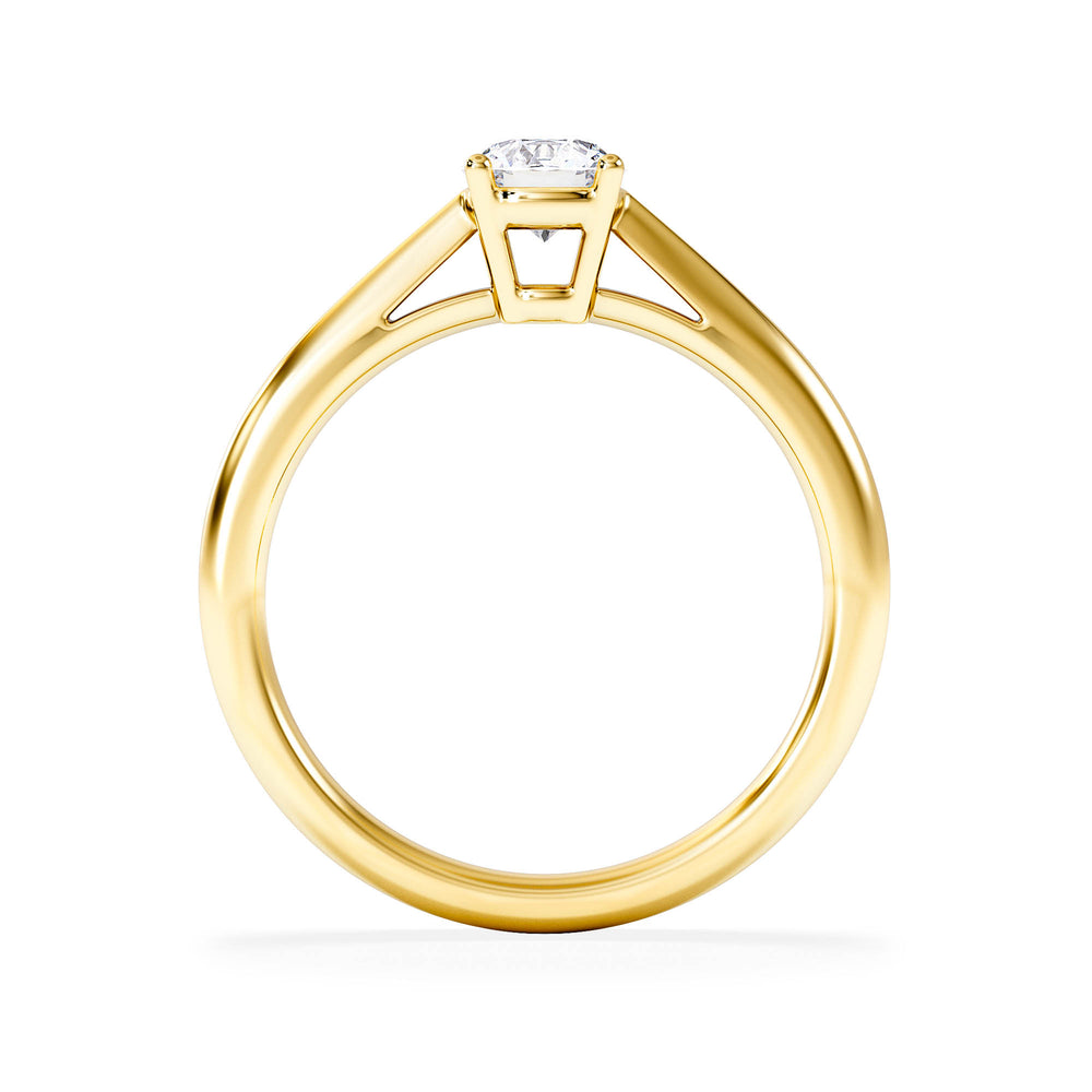 Engagement Ring Certified Elysia 18K Gold Diamond 0.50CT