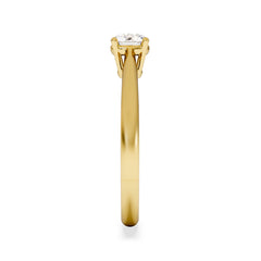 Half Carat Diamond Engagement Ring Elysia Lab F/VS1 18K Gold