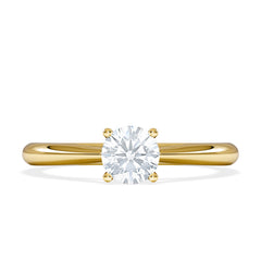 Engagement Ring Certified Elysia 18K Gold Diamond 0.50CT