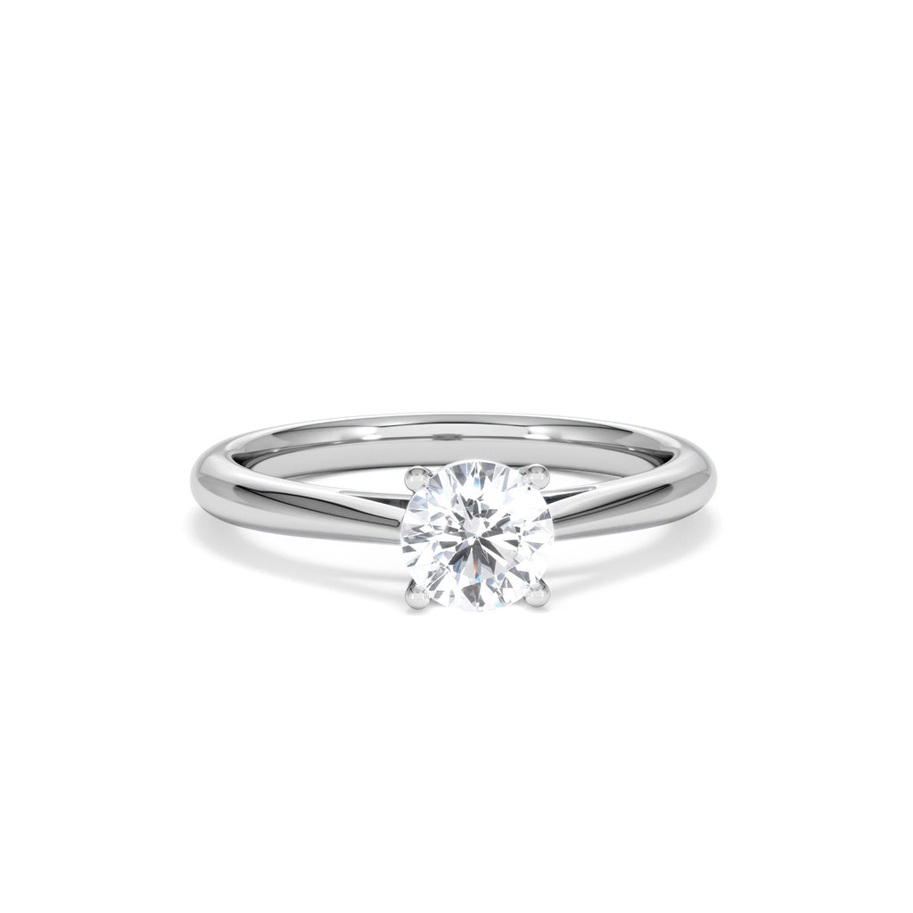 Engagement Ring Certified 0.70CT Elysia Platinum G/VS