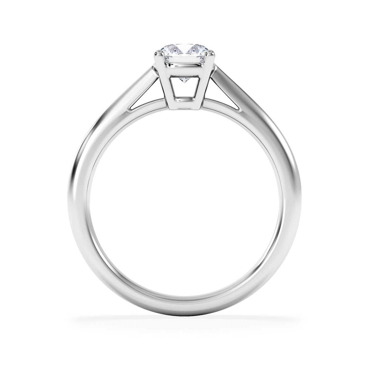 Engagement Ring Certified 0.70CT Elysia Platinum G/VS