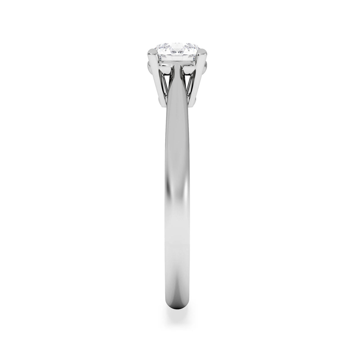 Engagement Ring Certified 0.70CT Elysia Platinum G/VS