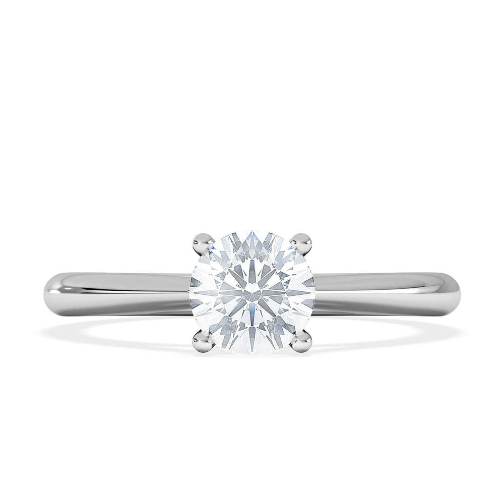 Engagement Ring Certified 0.70CT Elysia Platinum G/VS