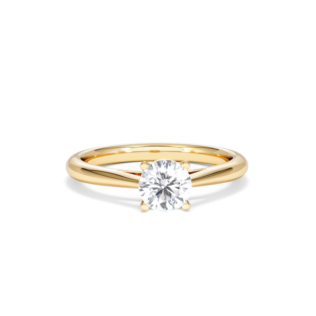 Engagement Ring Certified 0.70CT Elysia 18K Gold G/VS